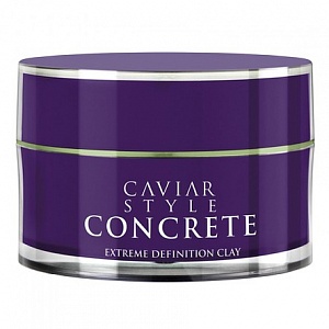 Дефинирующая глина для подвижной фиксации CONCRETE Caviar Style Alterna Профессиональный домашний уход в салонах красоты Облака