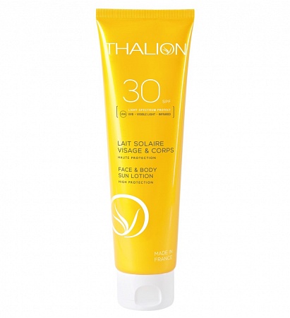 Солнцезащитное молочко для лица и тела со средней защитой SPF30 Thalion Профессиональный домашний уход в салонах красоты Облака