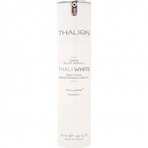 Крем осветляющий Ровный тон Pylawhite +витамин С для лица Thalion Профессиональный домашний уход в салонах красоты Облака