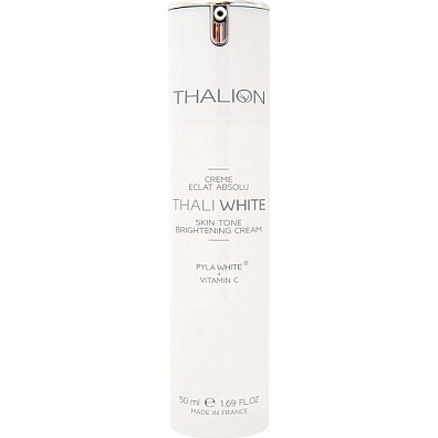 Крем осветляющий Ровный тон Pylawhite +витамин С для лица Thalion Профессиональный домашний уход в салонах красоты Облака